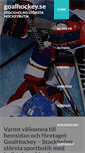 Mobile Screenshot of goalhockey.se