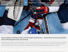 Tablet Screenshot of goalhockey.se